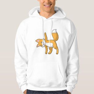Fox at Yoga Stretching Hoodie