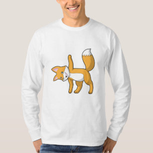 Fox at Yoga Stretching T-Shirt