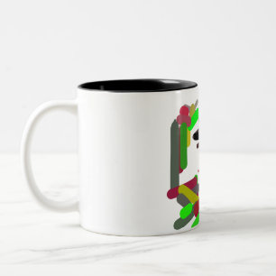 Fox autumn joy Two-Tone coffee mug