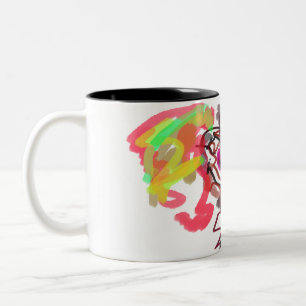 Fox autumn love Two-Tone coffee mug