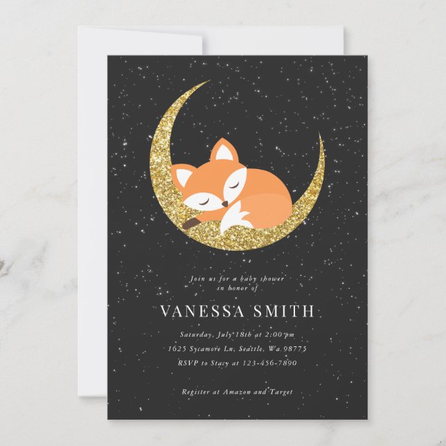 Fox Baby Shower Invitation (Front)