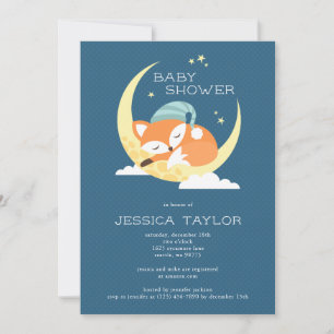 Fox Baby Shower Party Invitation