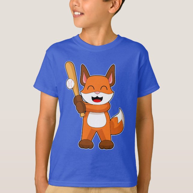 Fox Baseball Baseball bat T-Shirt (Front)