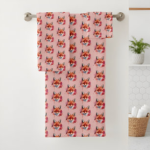 Fox Bath Towel Set