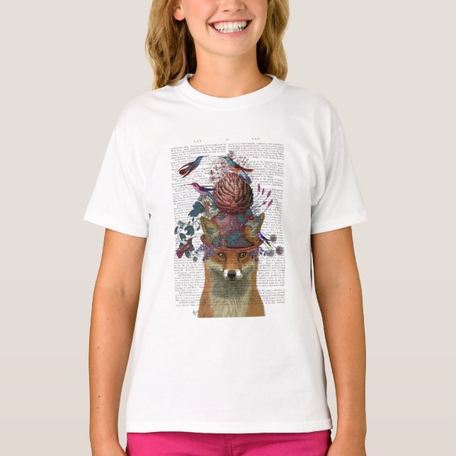 Fox Birdkeeper with Artichoke T-Shirt (Front)