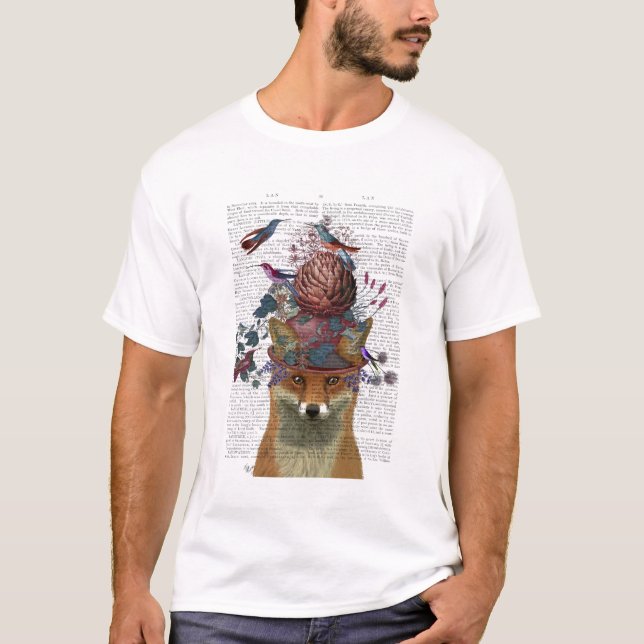 Fox Birdkeeper with Artichoke T-Shirt (Front)