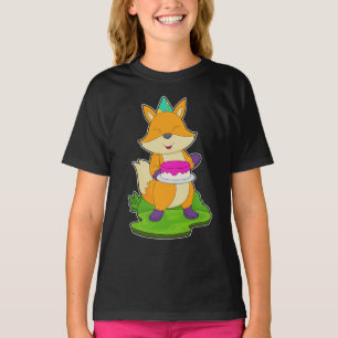 Fox Birthday Cake T-Shirt