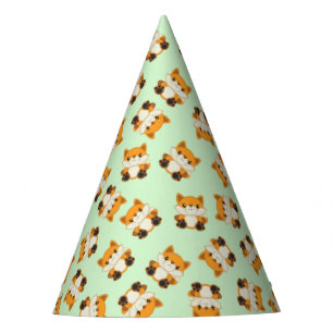 Fox Birthday Party Green Hat