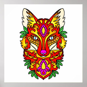 Fox boho poster