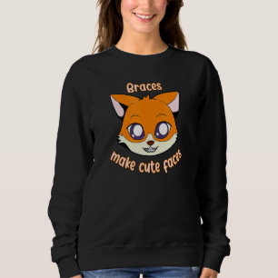 Fox Braces Make Cute Faces Sweatshirt