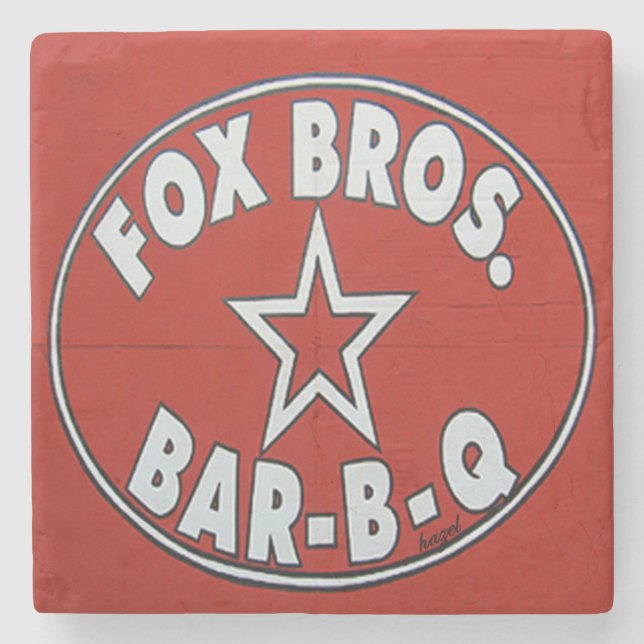Fox Bros Atlanta, Fox Bros, Fox Bros Stone Coaster (Front)