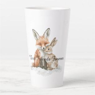 Fox Bunny Rabbit Best Friends Forever Latte Mug