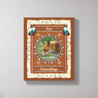 Fox Camouflage Energy Canvas Print