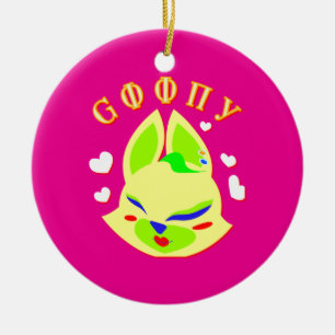 fox cartoon ceramic tree decoration