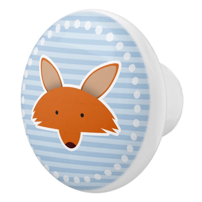 Fox Ceramic Knob (Right)