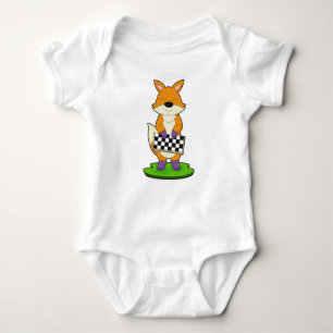 Fox Chess Chessboard Board game Baby Bodysuit