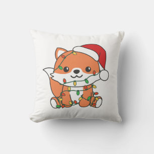 Fox Christmas Winter Animals Holiday Foxes Cushion