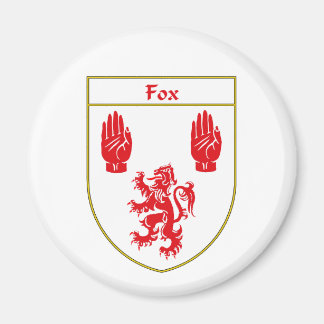 Fox Coat of Arms/Family Crest Magnet