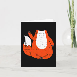 Fox Costume Cute Easy Animal Halloween Gift  Card