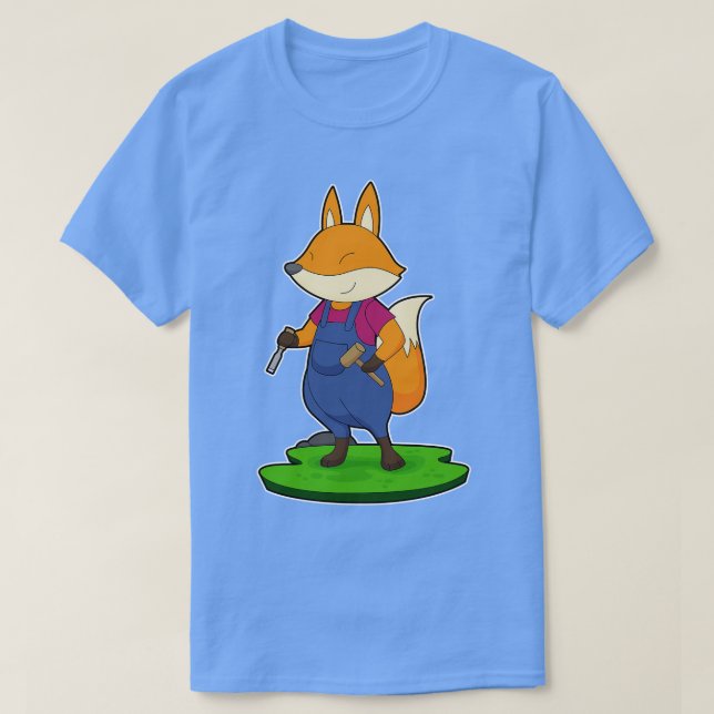 Fox Craftsman Chisel Hammer T-Shirt (Design Front)