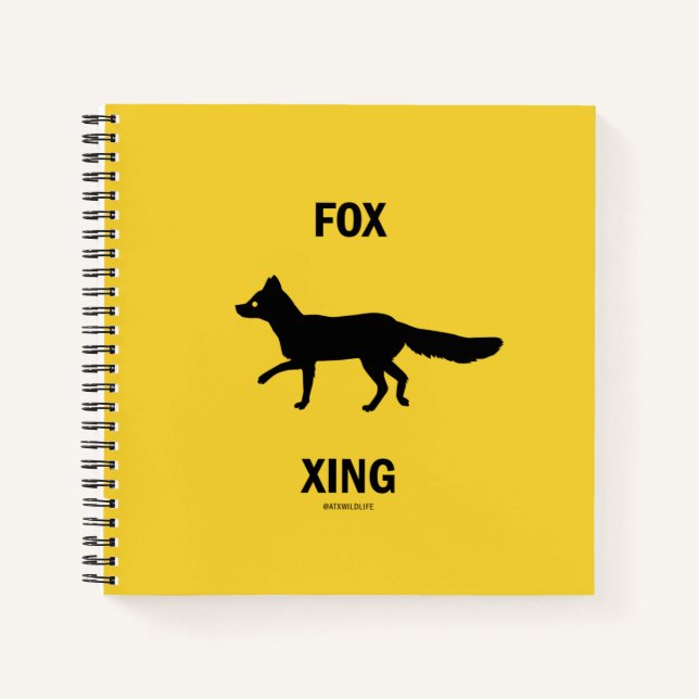 Fox Crossing Graph Paper Notebook (Front)