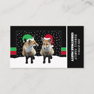 Fox cubs, Festive Invitation