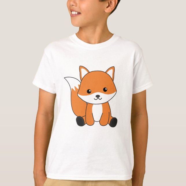 Fox Cute Forest Animal Foxes Red Fox T-Shirt (Front)