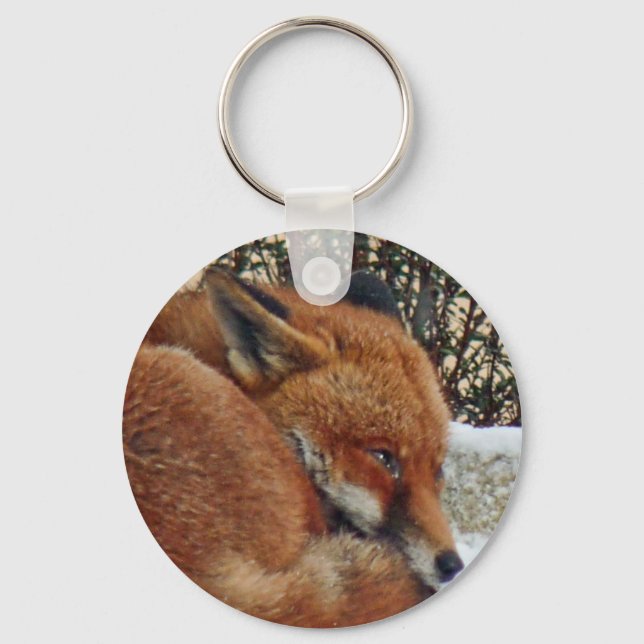 Fox day dreaming key ring (Front)