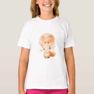 Fox Delivering Love Letters Kids T-Shirt