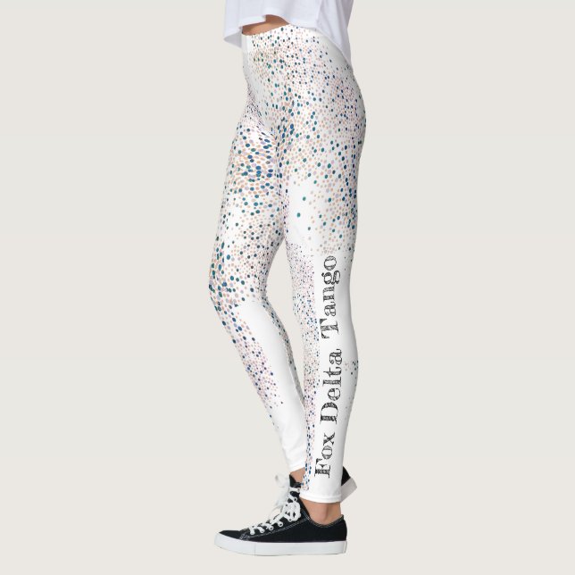 Fox Delta Tango Leggings with cute polka dots FDT (Left)