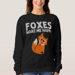 Fox Designs For Men Women Foxes Animal  Wildlife Sweatshirt