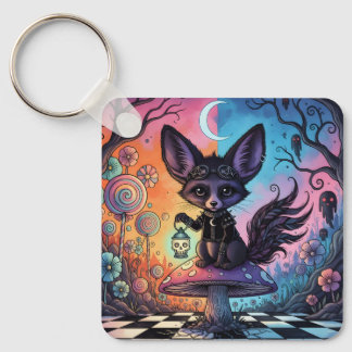 Fox Divided by the Twilight Realms Key Ring