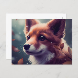 Fox Dog Postcard