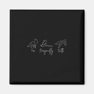 Fox Dragonfly Turtle Trump Meme Minimalist Magnet