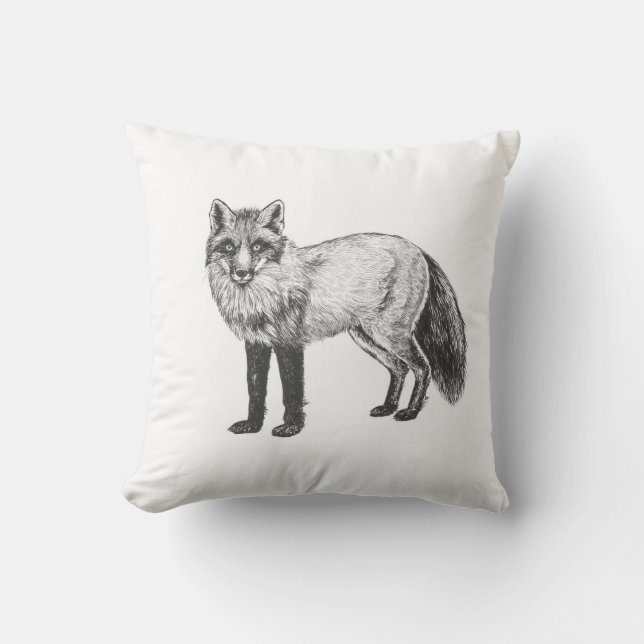 Fox drawing cushion (Front)