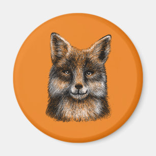 Fox drawing magnet