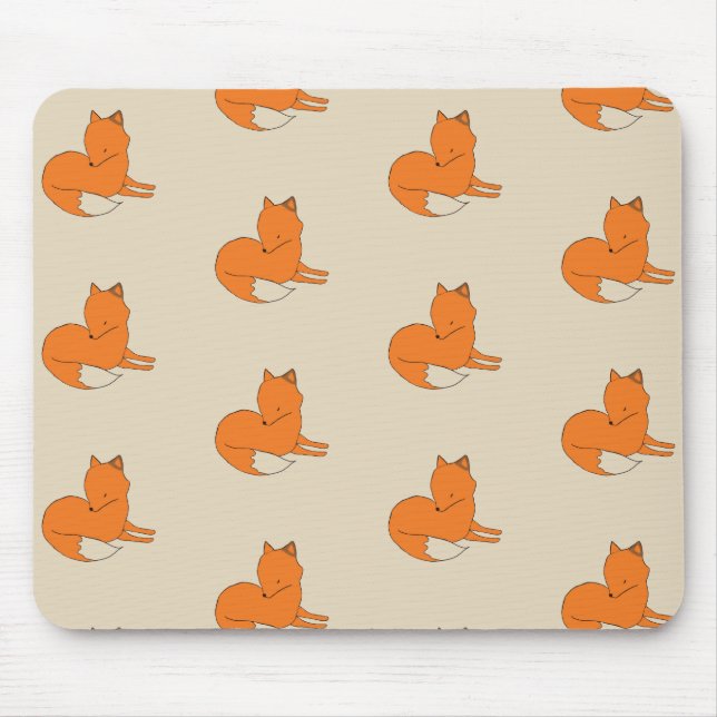 Fox Drawing Mousepad (Front)