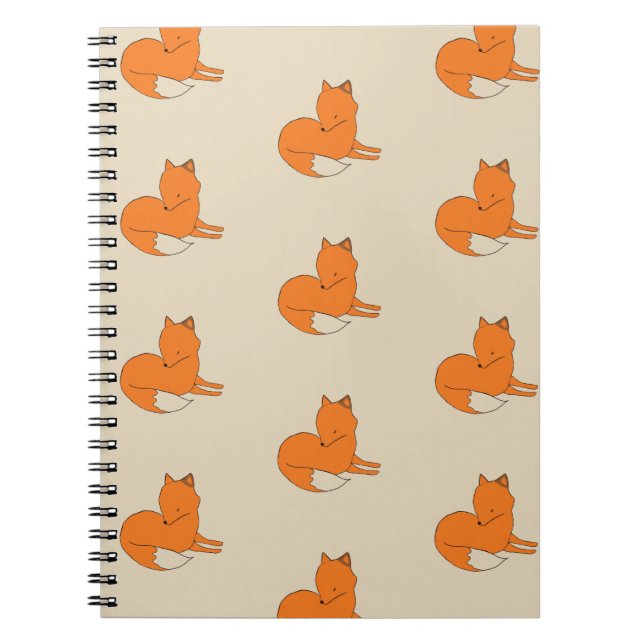 Fox Drawing Photo Notebook (Front)