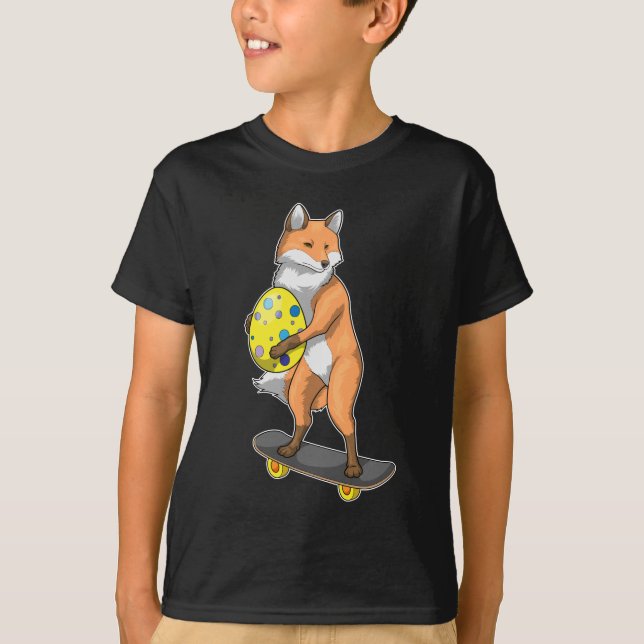 Fox Easter Easter egg Skateboard T-Shirt (Front)