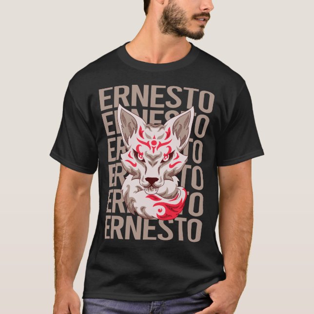 Fox Face - Ernesto Name T-Shirt (Front)