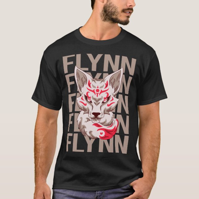 Fox Face - Flynn Name T-Shirt (Front)