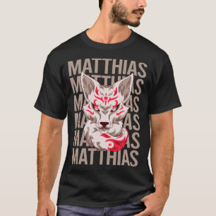 Fox Face - Matthias Name T-Shirt