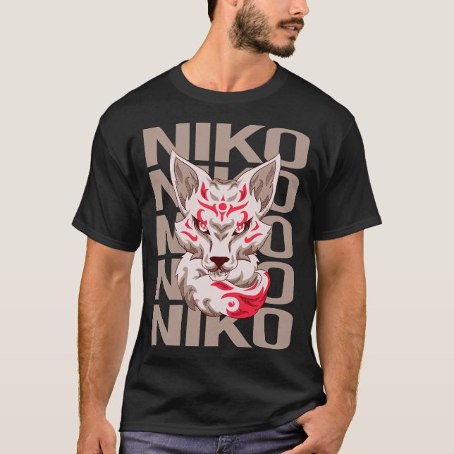 Fox Face - Niko Name T-Shirt (Front)