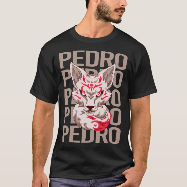 Fox Face - Pedro Name T-Shirt (Front)