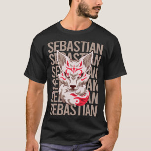Fox Face - Sebastian Name T-Shirt