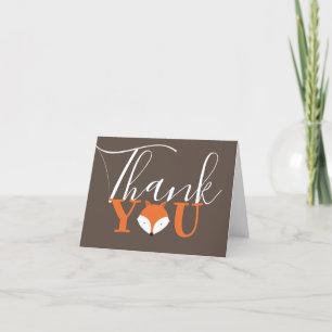 Fox Face Thank You Card