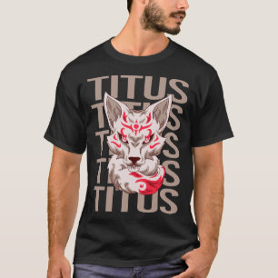 Fox Face - Titus Name T-Shirt