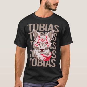 Fox Face - Tobias Name T-Shirt