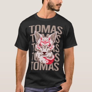 Fox Face - Tomas Name T-Shirt