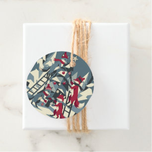 Fox Family Christmas I Gift Tags - Set of 12